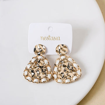 Woven Hammered Danglers