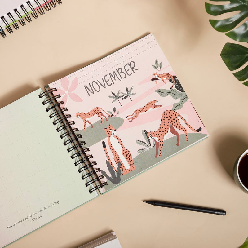Tropical Undated Wiro Bound Yearly Planner