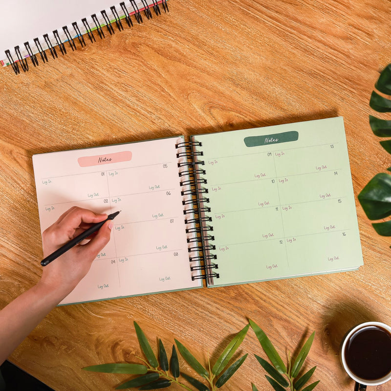 Tropical Undated Wiro Bound Yearly Planner
