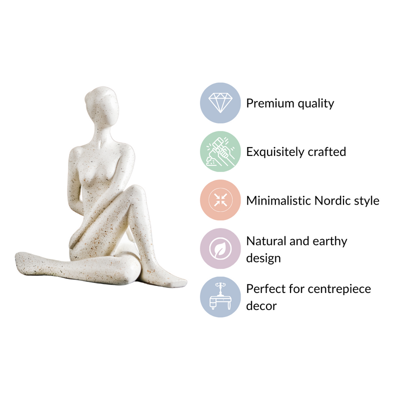 Spinal Twist Yoga Pose Showpiece