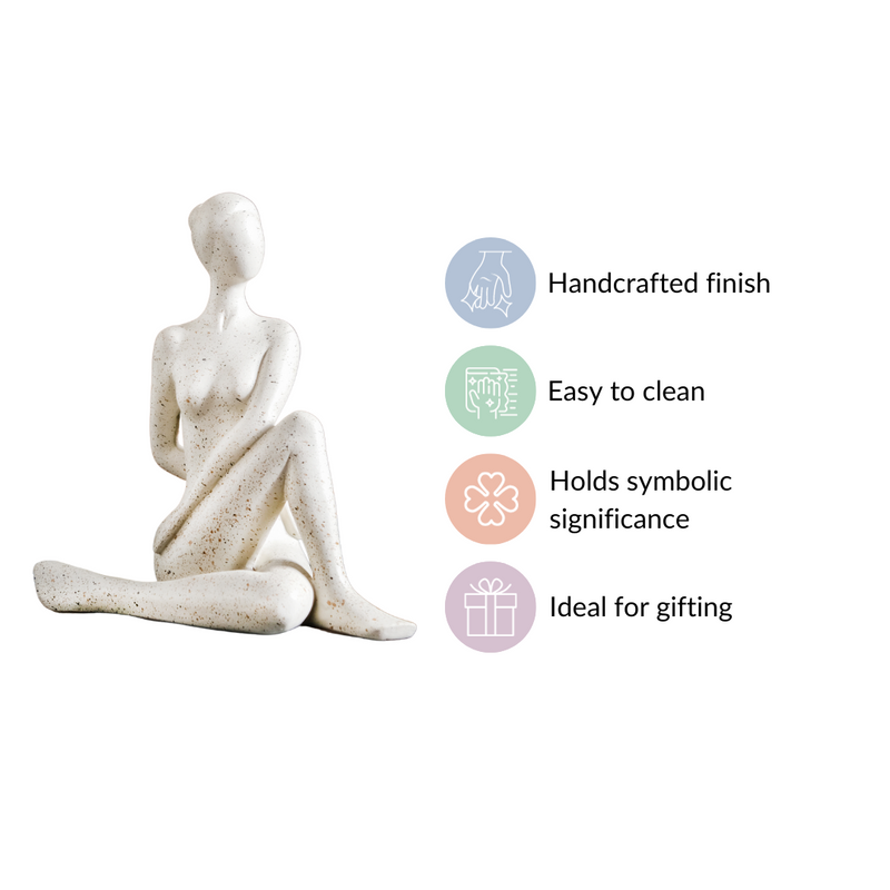 Spinal Twist Yoga Pose Showpiece