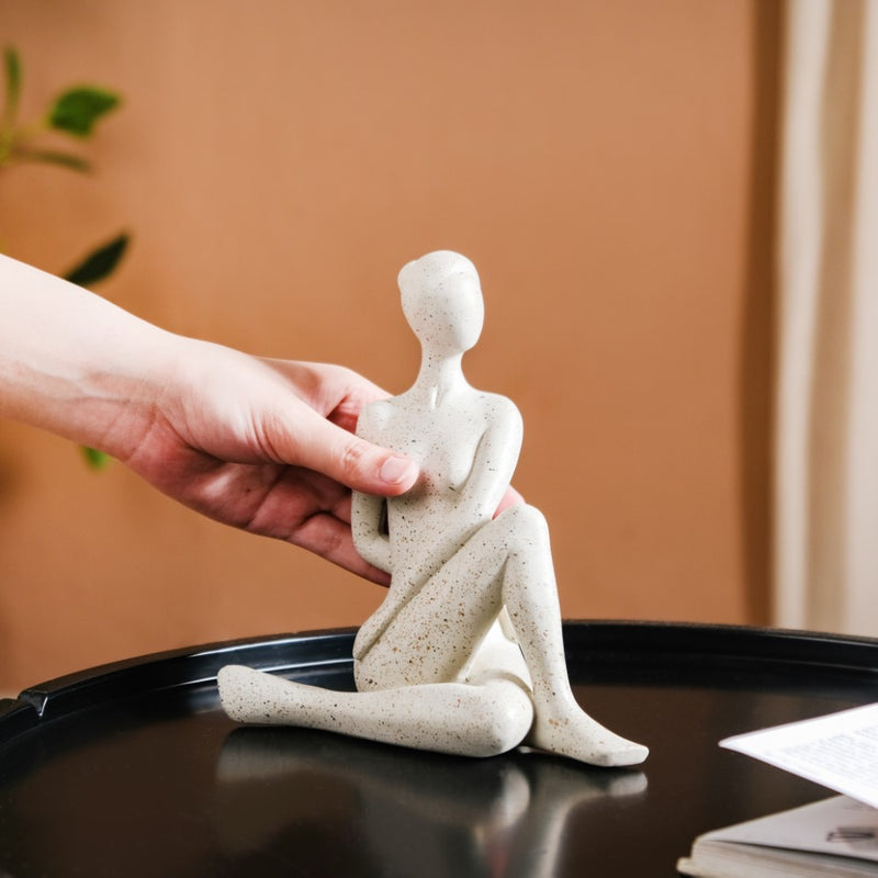 Spinal Twist Yoga Pose Showpiece