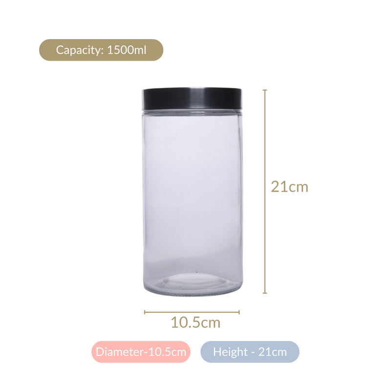 Tall Kitchen Storage Jars Set Of 4