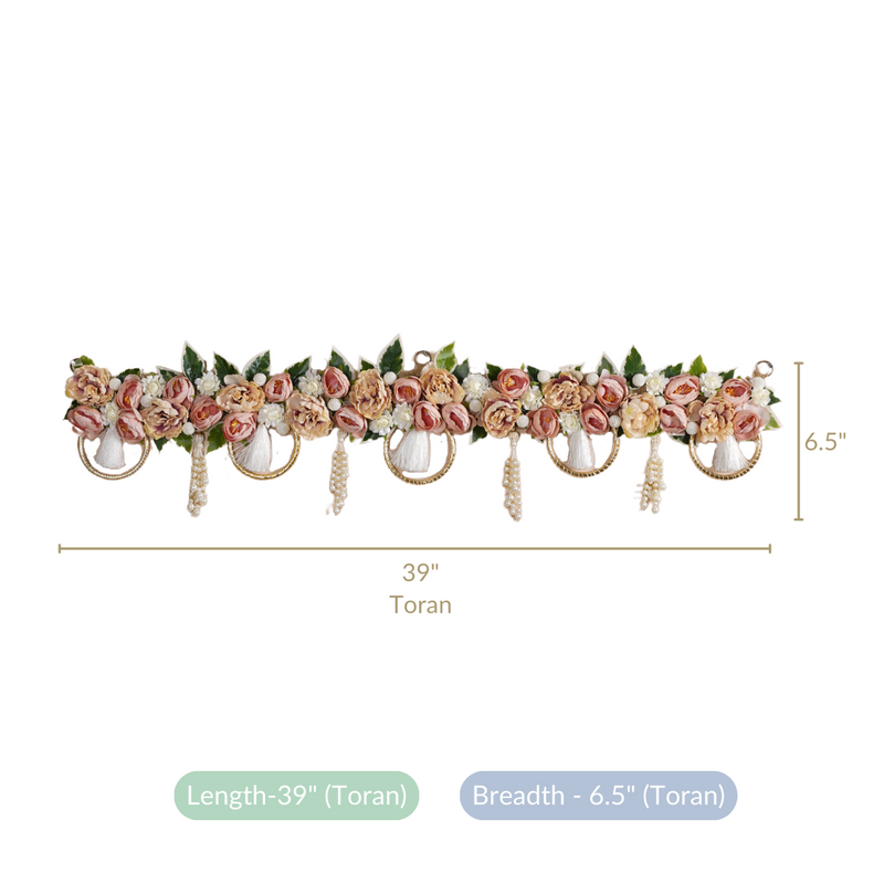 Doorway Flower Toran- Artificial Toran, Multicolour Flower Toran, Decorative Doorway Flowers, Multicolour Toran Decor