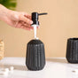 Ribbed Ceramic Bathroom Set Of 3