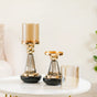 Lavish Crystal Hurricane Candle Holder Set Of 2