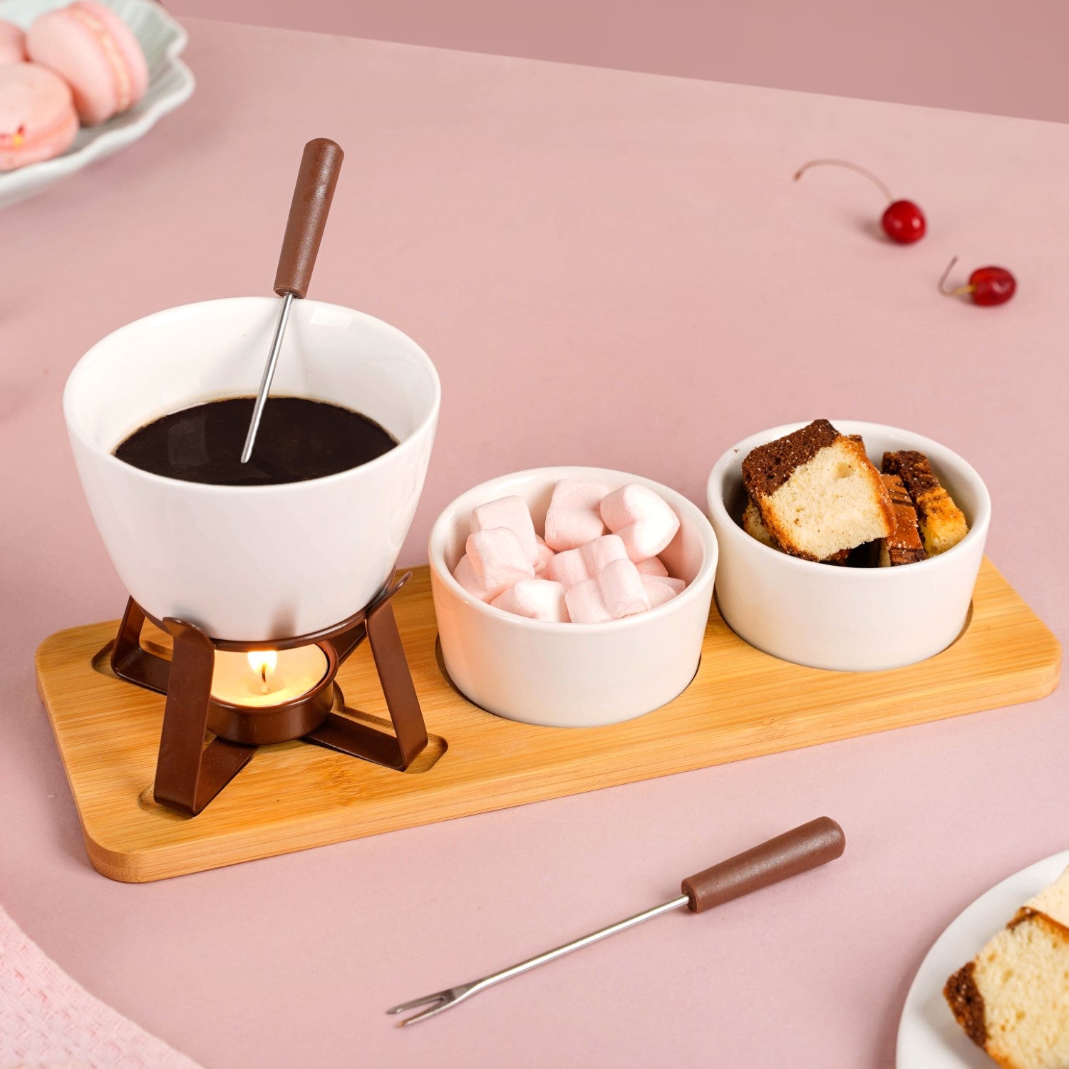 Ceramic Chocolate Fondue Set Online Premium Fondue Set Nestasia