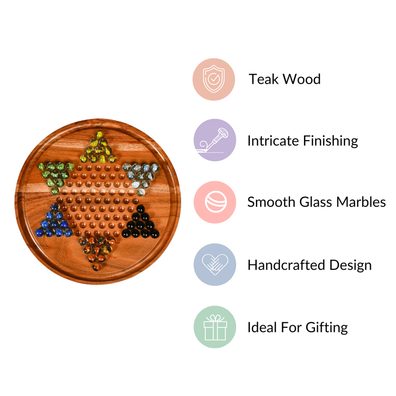 Wooden Chinese Checkers Board Game