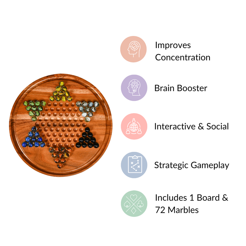Wooden Chinese Checkers Board Game