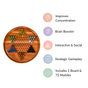 Wooden Chinese Checkers Board Game