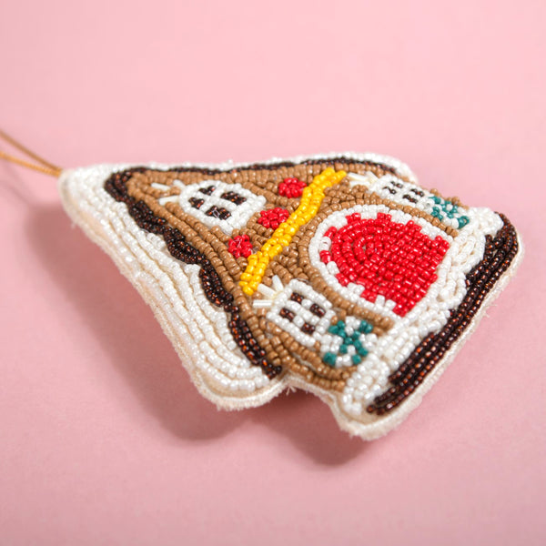 Christmas Hanging Ornament Set of 3 Multicolour