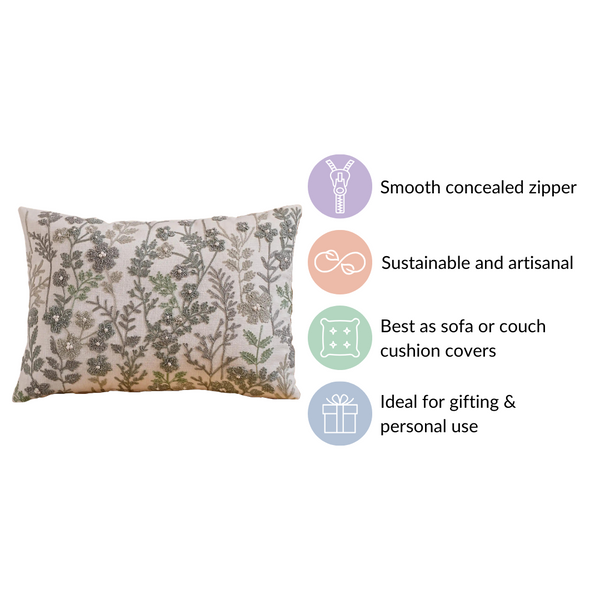 Decorative Rectangle Cushion Cover 20x14 Inch
