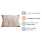 Designer Cotton Throw Pillow Cover Blue 20x14 inch