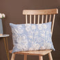 Designer Cotton Throw Pillow Cover Blue 20x14 inch