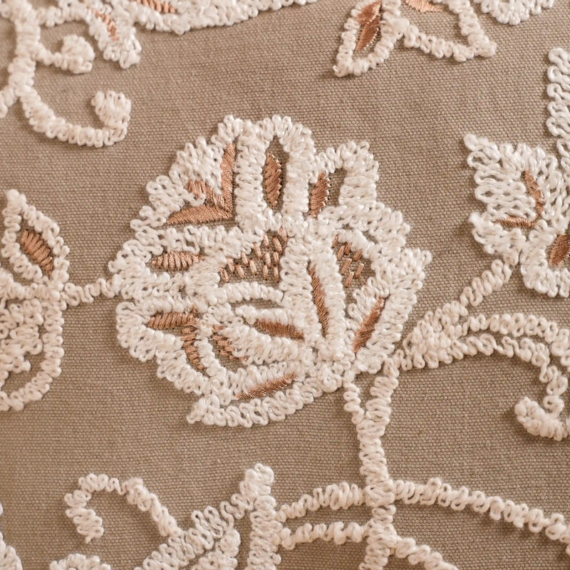 Artisanal Embroidered Couch Cushion Cover 20x14 Inch