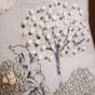 Set Of 2 Floral Threadwork Cotton Cushion Covers