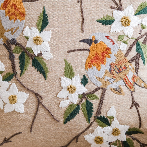 Sylvan Embroidered Cushion Case 16x16 Inch