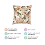 Sylvan Embroidered Cushion Case 16x16 Inch