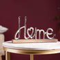 Home Lettering Showpiece For Living Room Decor - silver home showpiece, living room decor accent, modern decorative piece, stylish home accessories