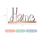 Home Lettering Showpiece For Living Room Decor - silver home showpiece, living room decor accent, modern decorative piece, stylish home accessories