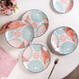 Pastel Dinner Plates Set Of 4 10Inch - Dinner plates, ceramic dinner plates, dinner plate set, round plates, floral plates