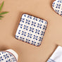 Blue Flower Ceramic 22 Piece Dinner Set For 6