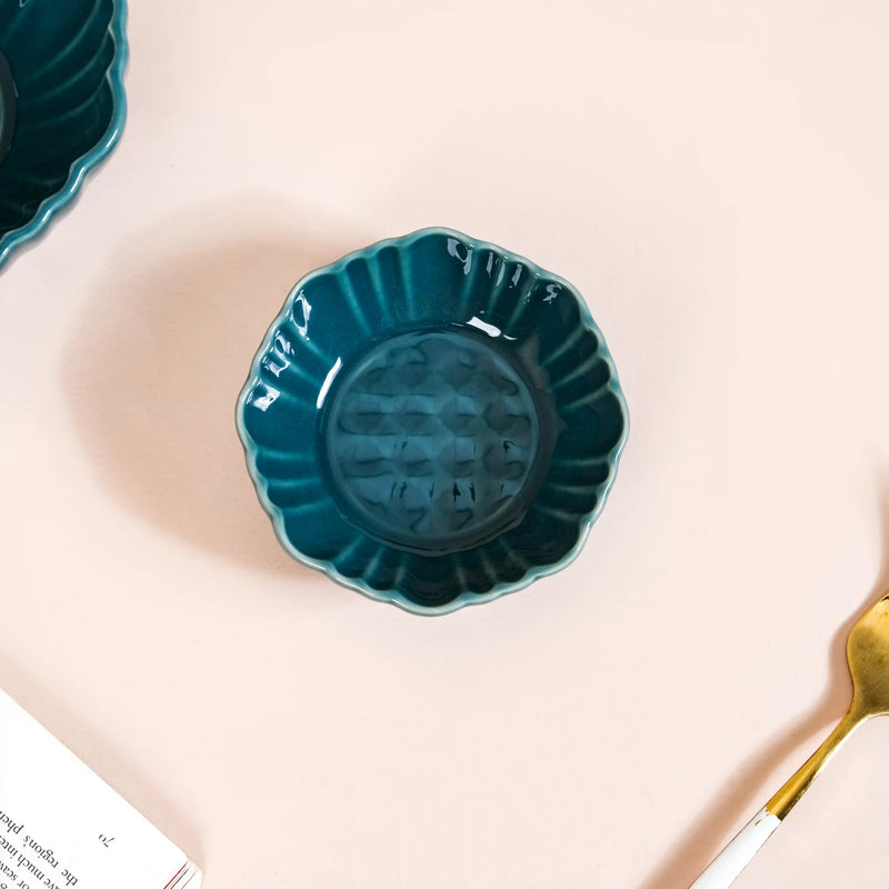 Luxe Moroccan 28-Piece Ceramic Dinnerware For 6 Dark Green