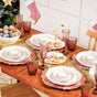 White Stoneware Design 28-Piece Dinner Set For 6
