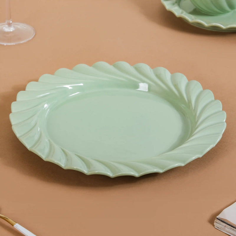 Swirl 22 Piece Dinner Set For 6 Mint Green