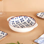 Blue Flower Ceramic 22 Piece Dinner Set For 6