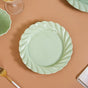 Swirl 22 Piece Dinner Set For 6 Mint Green