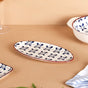 Blue Flower Ceramic 22 Piece Dinner Set For 6