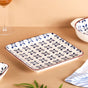 Blue Flower Ceramic 22 Piece Dinner Set For 6
