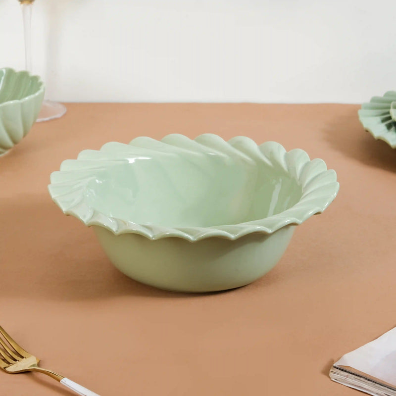 Swirl 22 Piece Dinner Set For 6 Mint Green