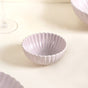 Lilac Scalloped 22 Piece Dinner Set For 6