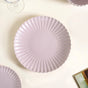 Lilac Scalloped 22 Piece Dinner Set For 6