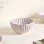 Lilac Scalloped 22 Piece Dinner Set For 6