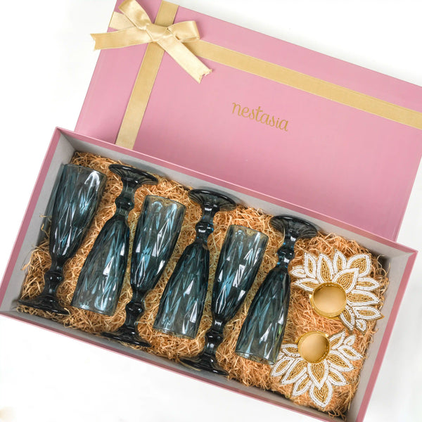Glam Glassware Gift Hamper Set of 4
