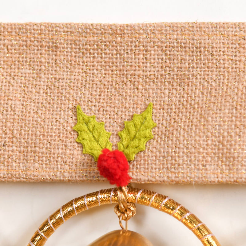 Festive Jingle Bells Door Hanging- Festive Jingle Bells Door Hanging, Decorative Jingle Bells, Jingle Bells Ornament, Festive Door Hanging