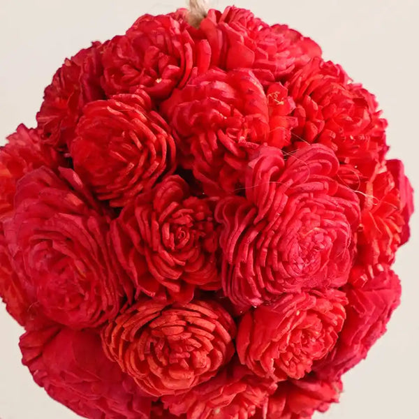 Eco-friendly Wall Hanging For Home Set of 4 Red