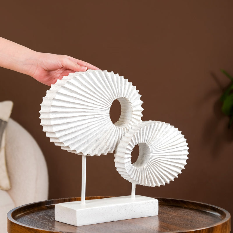 Nordic Twin Decorative Showpiece White
