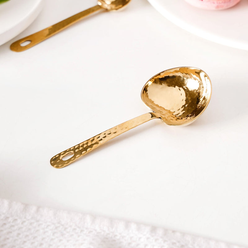 Hammered Texture Heart Measuring Spoon Set of 4