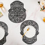 Black Gothic Table Runner Set Of 6
