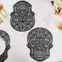 Black Gothic Table Runner Set Of 6
