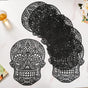 Black Gothic Table Runner Set Of 6