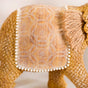 Rustic Elephant Decor Showpiece Beige