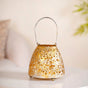 Stars And Moon Festive Metal Lantern With Handle