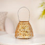 Stars And Moon Festive Metal Lantern With Handle