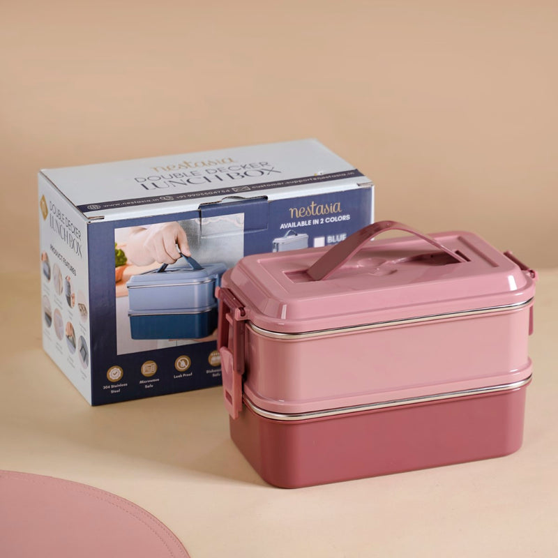 Insulated Lunch Box For Office Pink 1400ml