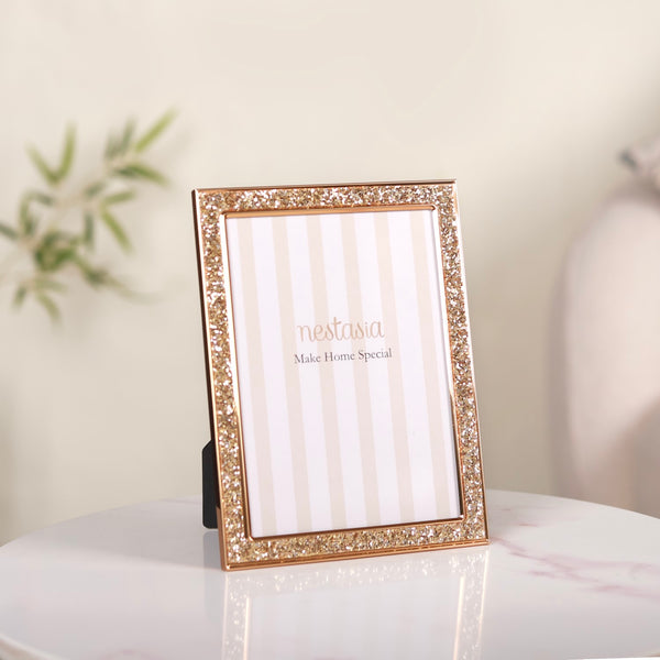 Gold Glossy Modern Photo Frame 7.5"x6"